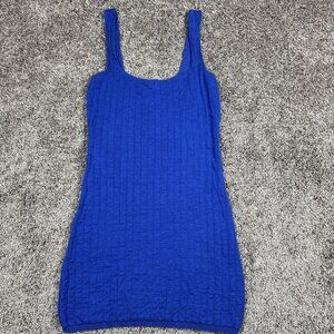 Free People Beach Short & Sweet Rib Knit Bodycon‎ Mini Dress Sexy Summer Small